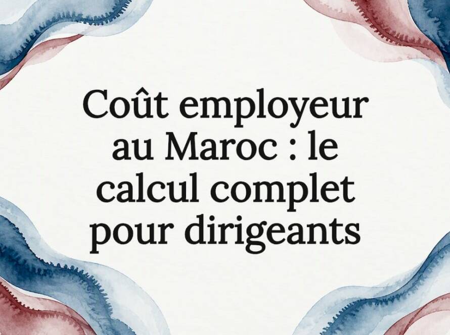 Carte de titre abstraite sur le coût employeur