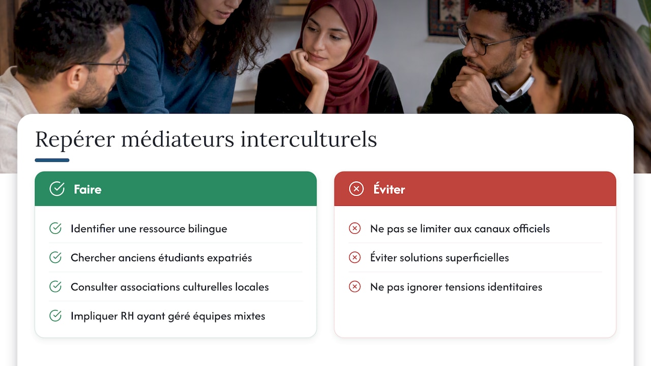 Acteurs et médiateurs interculturels : identités hybrides et pratiques de médiation — overview diagram