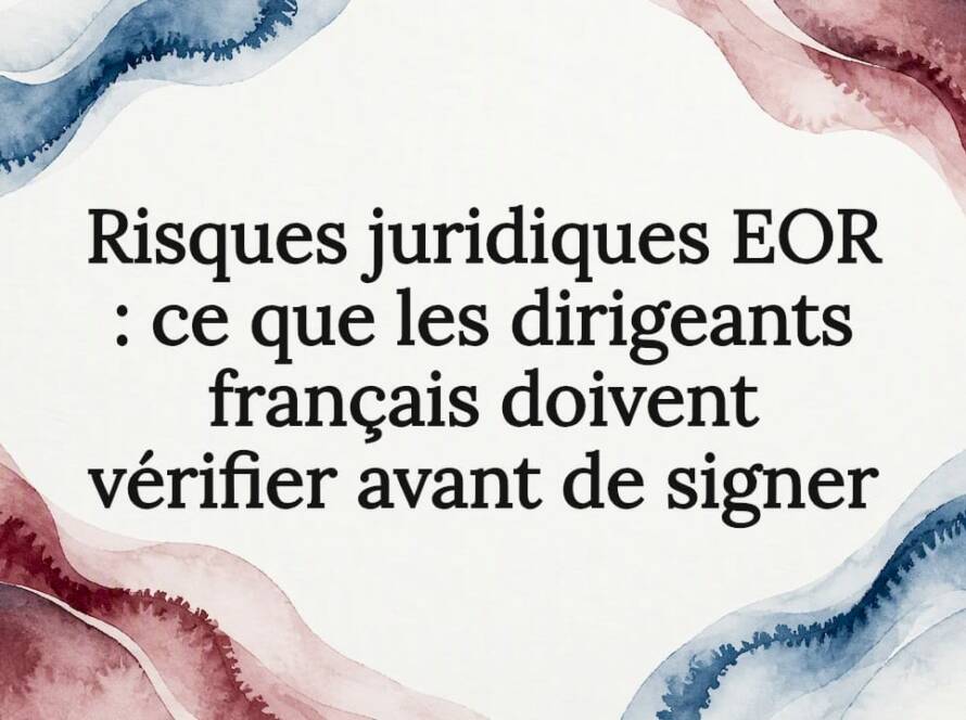 Carte d'identification des risques juridiques liés à l'EOR