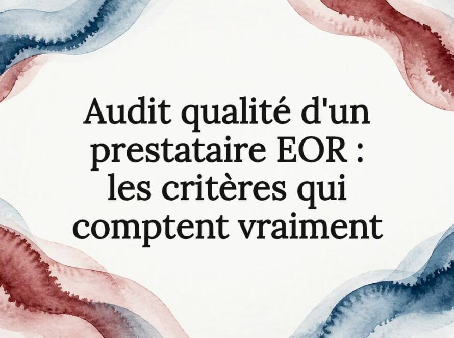 Carte titre illustrée pour un audit EOR