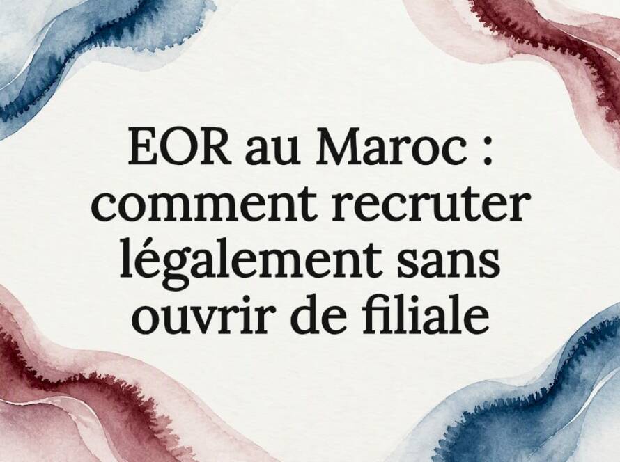 Carte de titre illustrée sur le recrutement au Maroc
